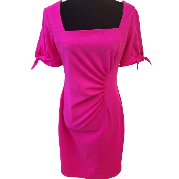 Luxury Designer Runway Cocktail Party Evening Elegant Glamour Bodycon Bow Dress - Picture 3 of 16